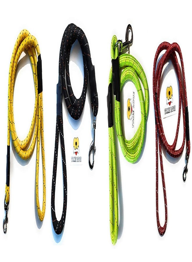 Tame Love™ Cotton Dog Leash Rope Training Leash Cord for Small Dogs of All Breeds with Strong and Durable Cast Hook Dog Cord Leash (18mm) (Colours May Vary)